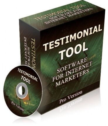 eCover representing Testimonial Tool PRO  with Private Label Rights
